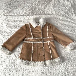 Fully lined Brown and White Gymboree Coat